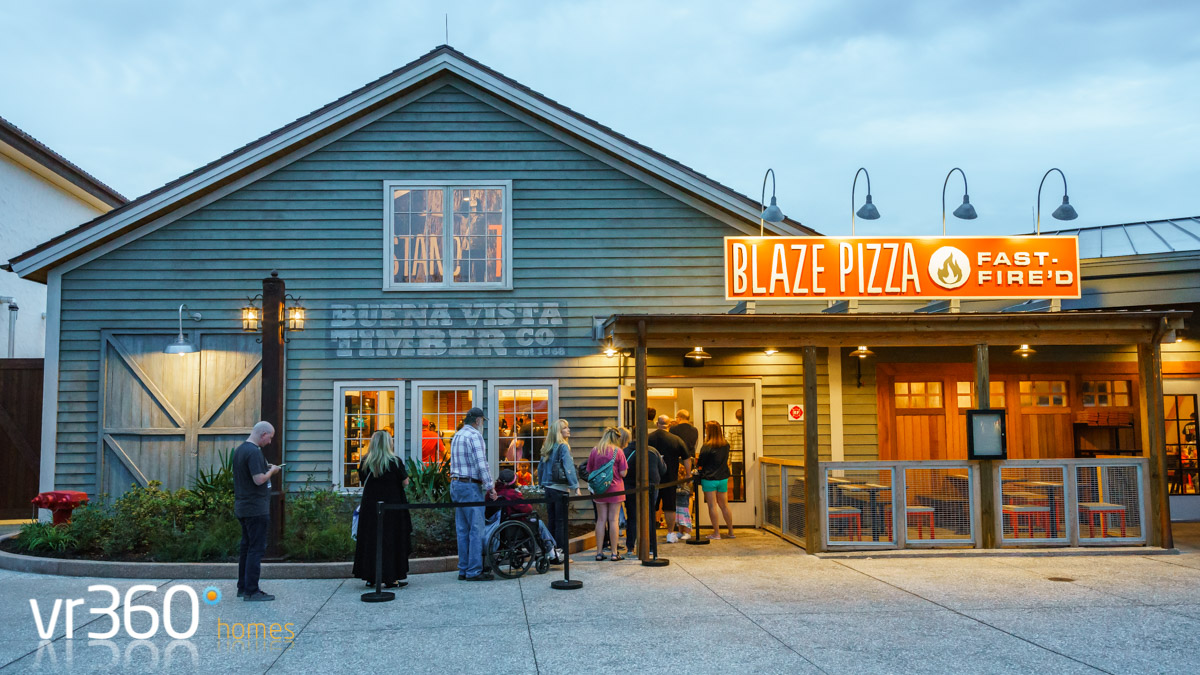 Blaze Pizza at Disney Springs, newly opened.